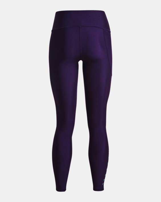 Women's HeatGear® No-Slip Waistband Full-Length Leggings, Purple, pdpMainDesktop image number 5